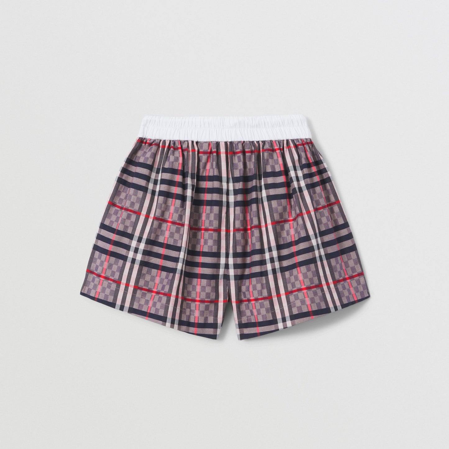 Burberry Chequerboard Stretch Cotton Jacquard Shorts