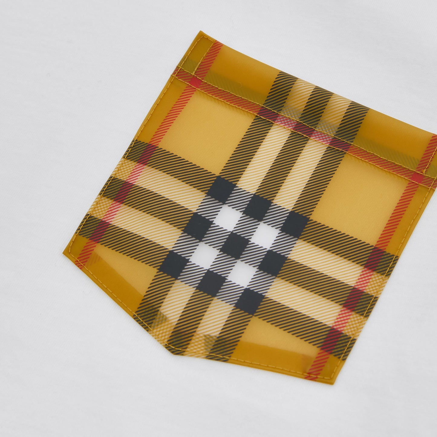 Burberry Vintage Check Pocket Cotton T-shirt