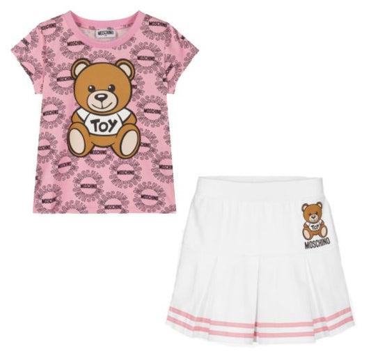 Moschino Girl Toy Bear Logo 2pcs Set