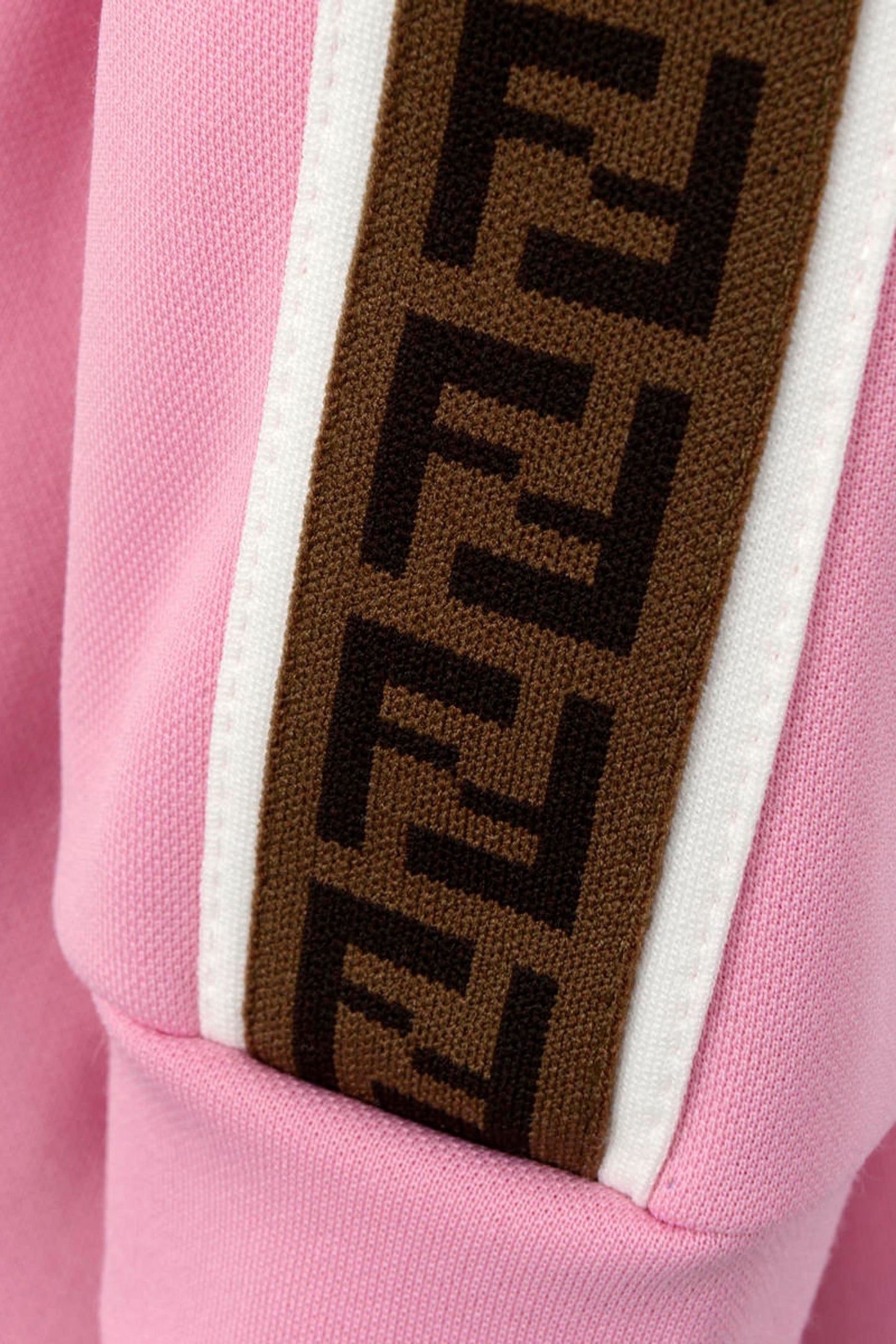 Fendi Pink Dress with Logo Sleeves