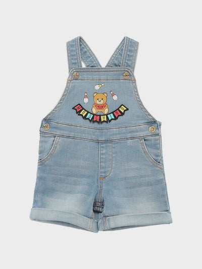 Moschino Toy Bear Denim Overall