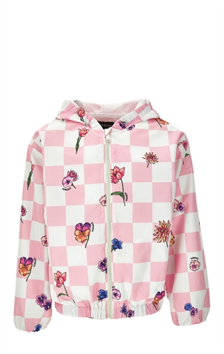 BLOUSON DAMIER FLOWERS POPELIN