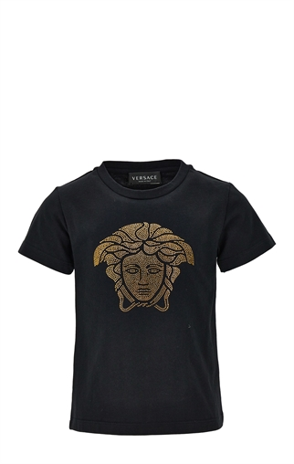 T-SHIRT JERSEY + STRASS MEDUSA