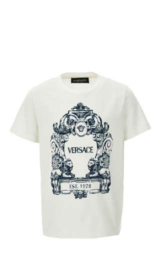 T-SHIRT JERSEY + STEMMA LOGO PRINT