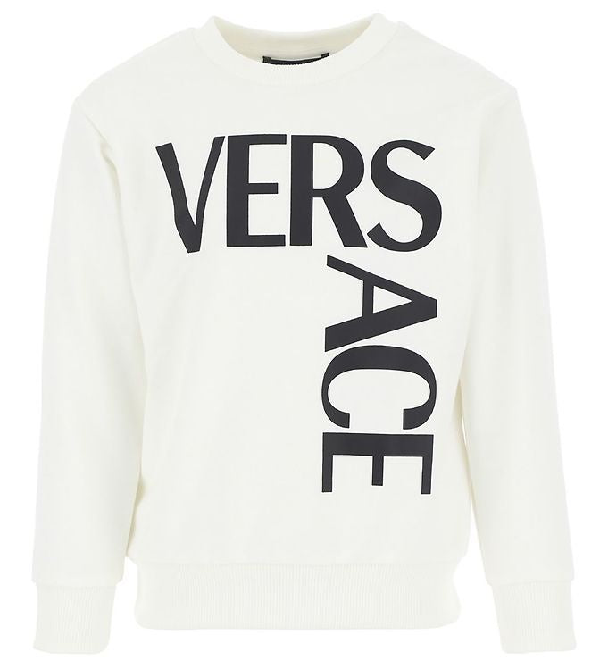 Versace Logo Sweatshirt -White
