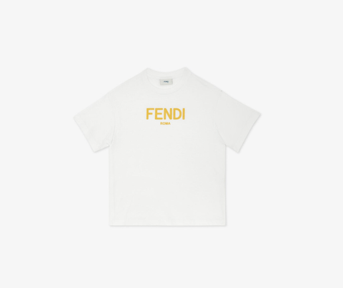 Fendi Cotton Jersey Roma Logo T-shirt