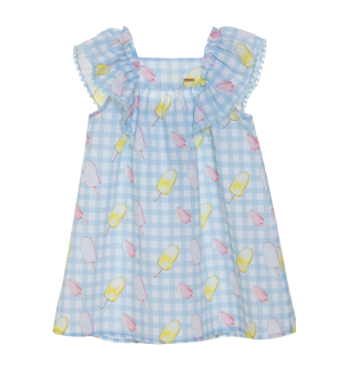 Patachou Blue Ice-cream Sun Dress