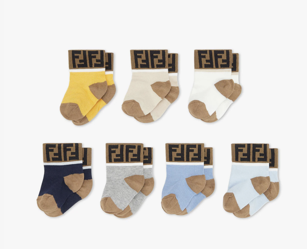 Set of multicolour cotton baby socks