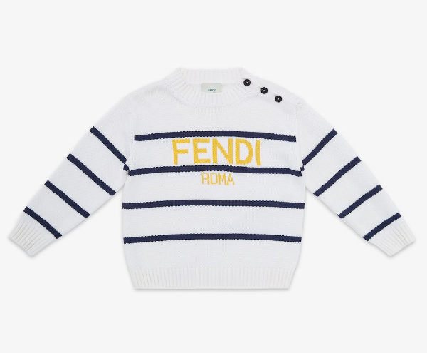 Multicolour cotton and cashmere junior jumper