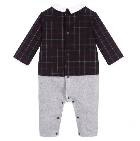 Patachou Baby Boy Check Romper