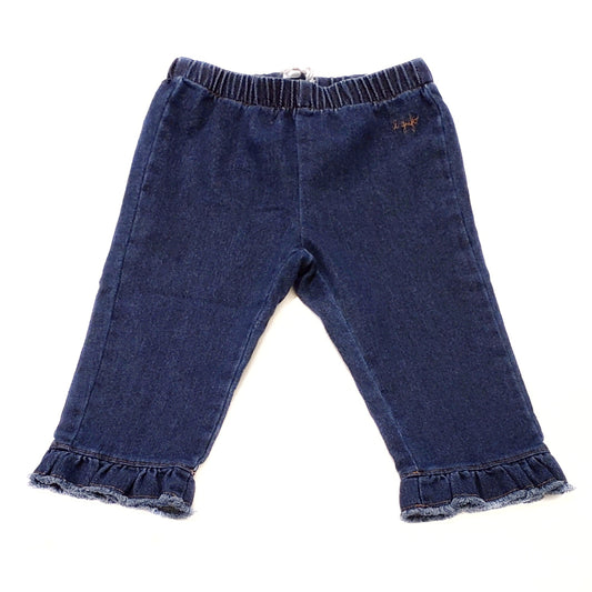 IL GUFO Ruffle Cotton Jeans