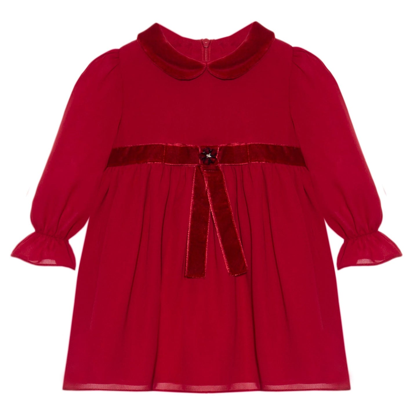 Patachou Red Long Sleeve Dress