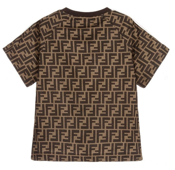 Fendi Brown FF Logo T-Shirt