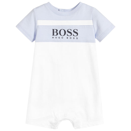 BOSS Baby White&Blue Onesie