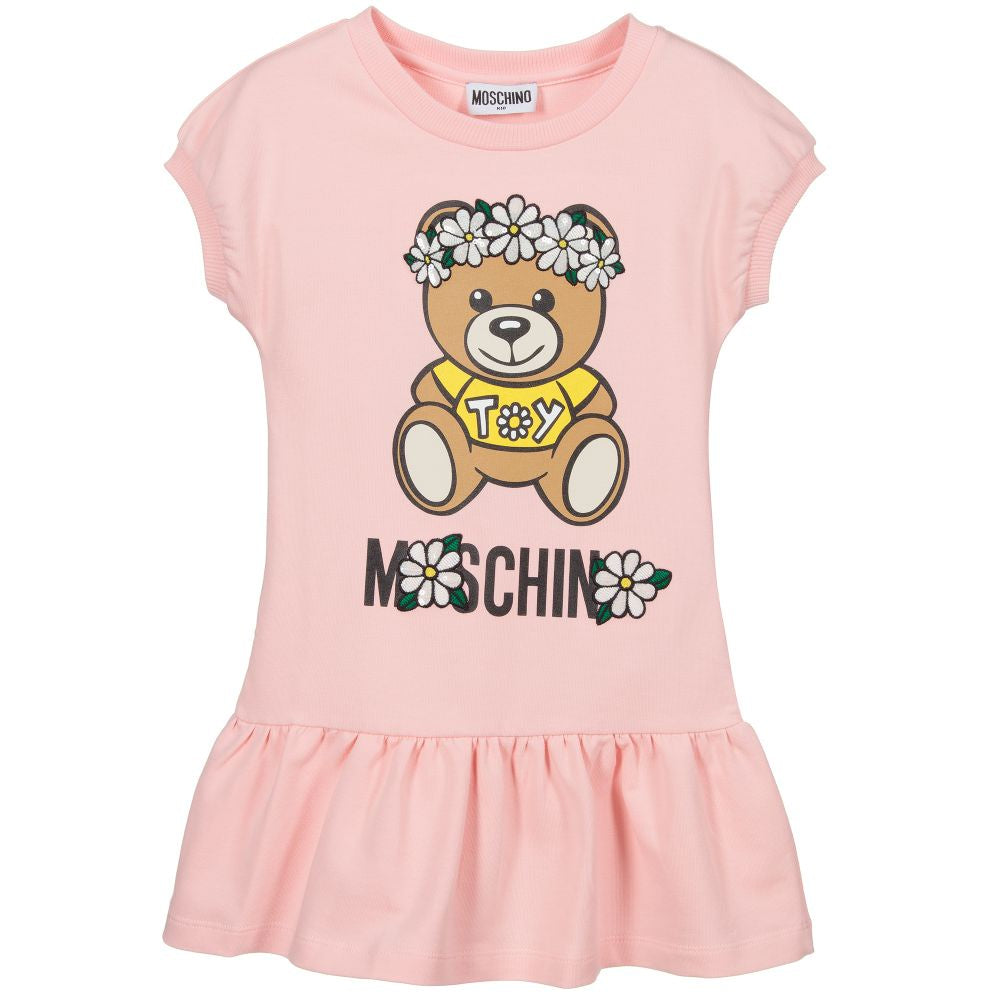 Moschino Flower Bear Print Dress