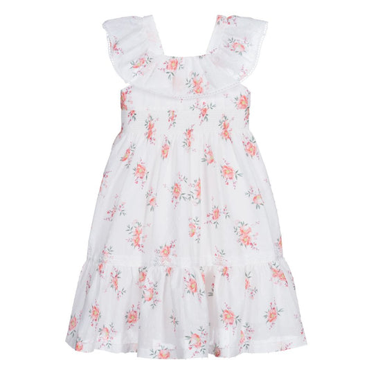 Patachou Ivory & Pink Floral Dress