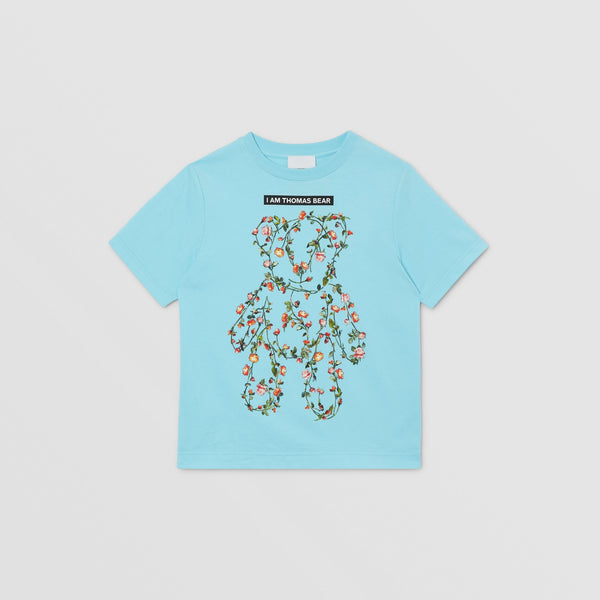 Burberry Montage Bear Print Cotton T-shirt