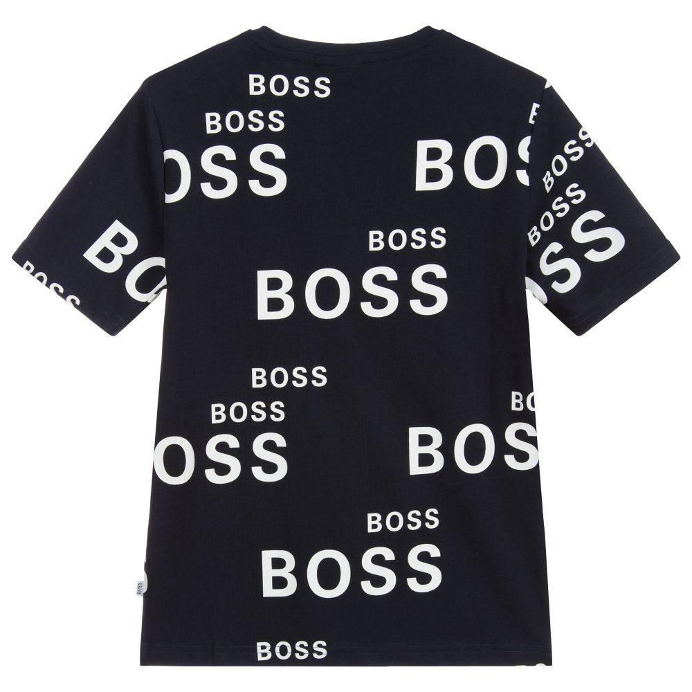 BOSS Allover Print Mini Me Tshirt