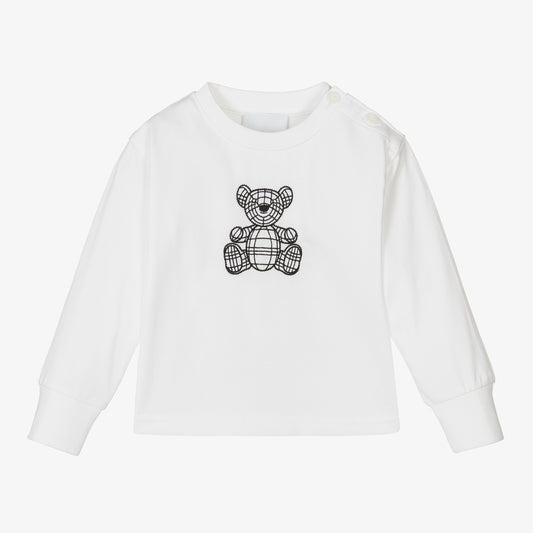 Burberry Baby White Thomas Bear Top