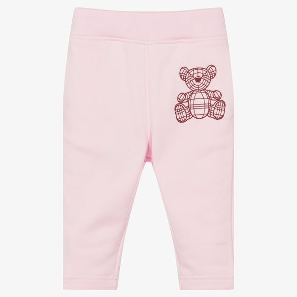 Burberry Baby Girls Pink Bear Joggers