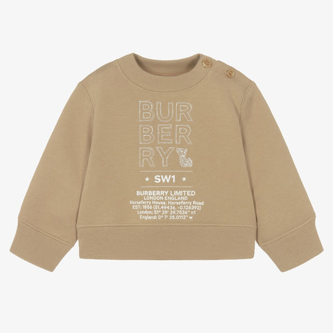 Burberry Baby Beige Montage Sweatshirt