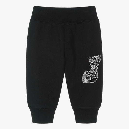 Burberry Baby Black Thomas Bear Joggers