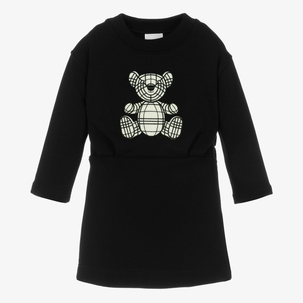 Burberry Girls Black Thomas Bear Dress