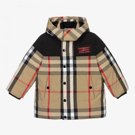 Burberry Appliqué Check Diamond Jacket