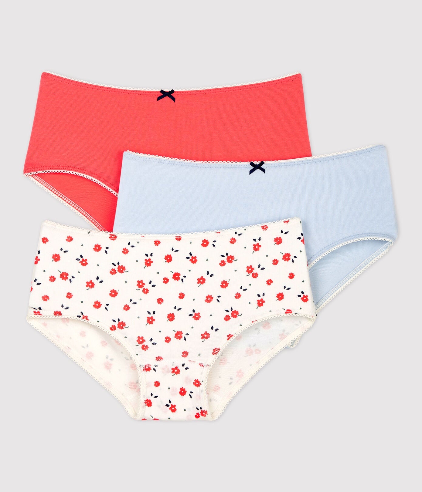 Petit Bateau Floral Print Cotton Hipsters