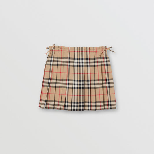 Burberry Vintage Check Pleated Skirt