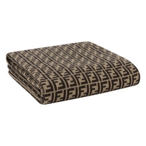 Fendi Allover FF Knitted Blanket