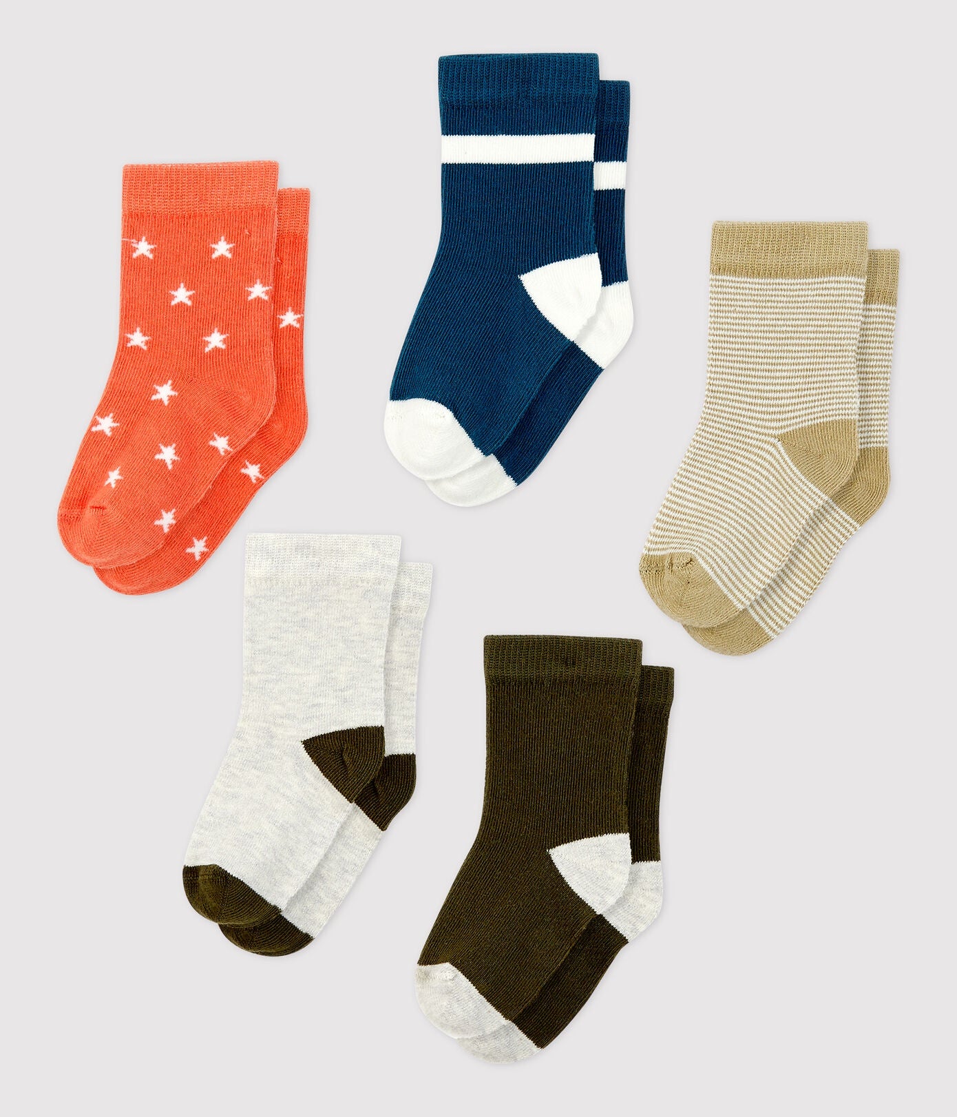 Petit Bateau 5-Pack Baby Socks