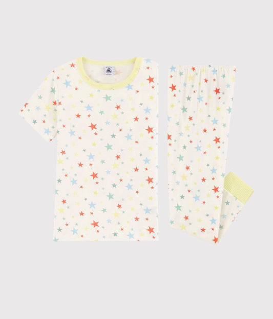 Petit Bateau Starry Organic Cotton Pajamas
