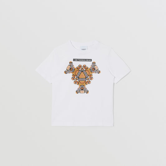 Burberry Bear Montage Print Cotton T-shirt