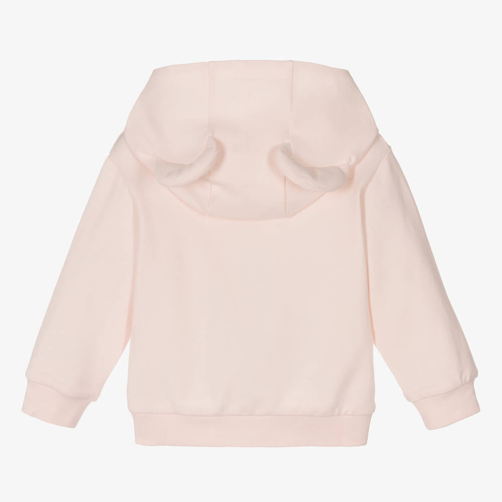 Fendi Baby Pink Hooded Sweatshirt with Bear