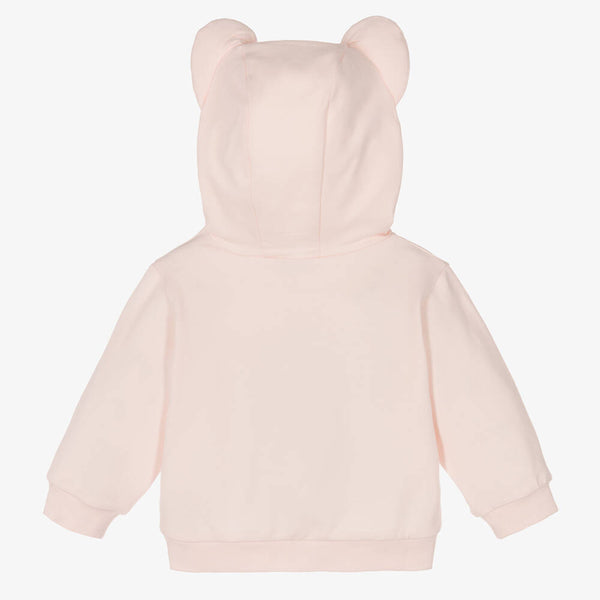 Fendi Baby Pink Hooded Sweatshirt with Bear
