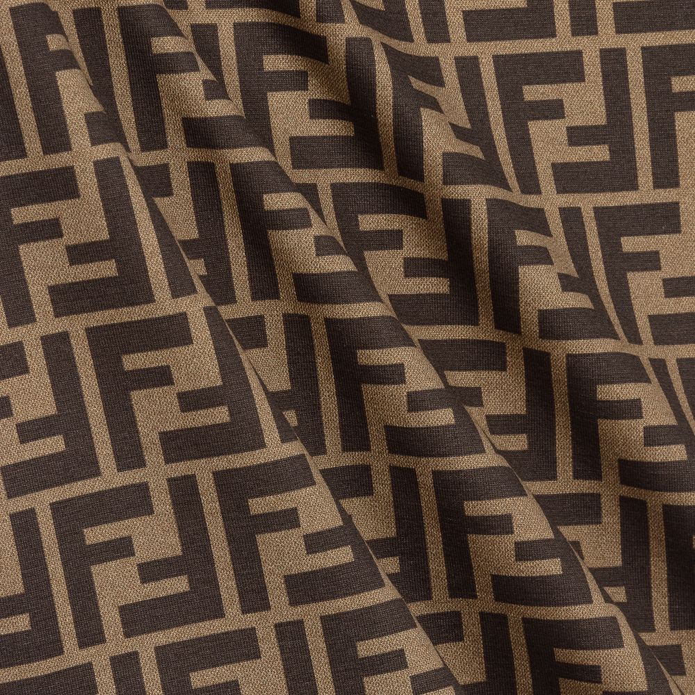 Fendi Brown FF Logo T-Shirt