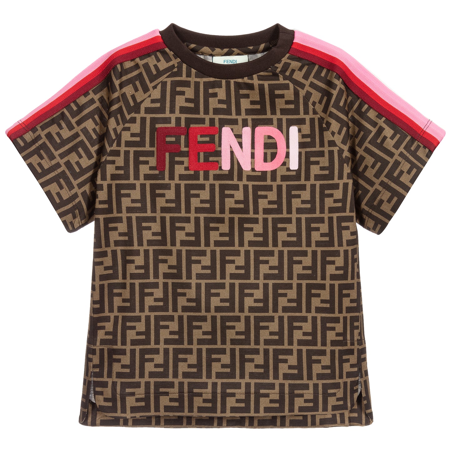 Fendi Brown FF Logo T-Shirt