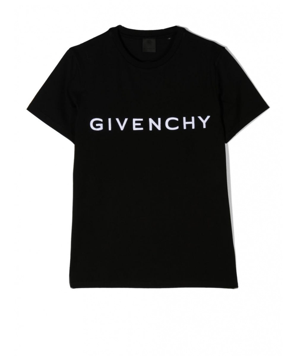 Givenchy Tee With Text and 4G Logo Details