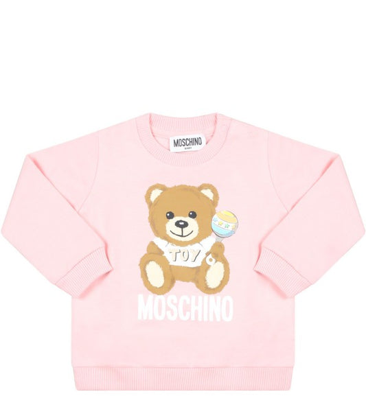 Moschino Sweatshirt With Bear Toy Rattle Print