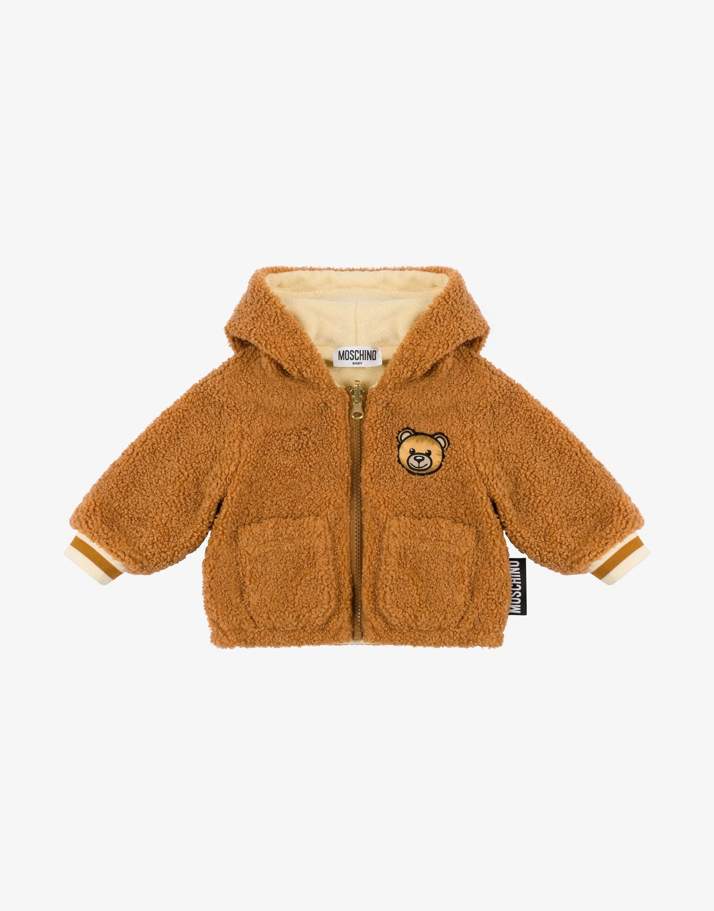 REVERSIBLE HOODED JACKET W BEAR PRINT