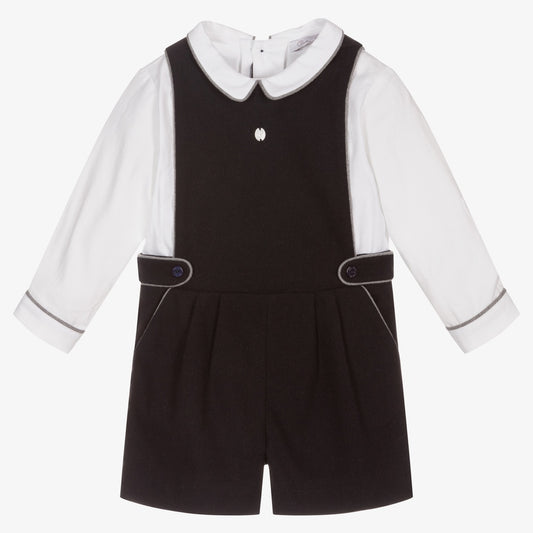 Patachou Boys Navy Blue & White Shortie