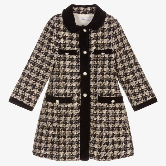 Patachou Girls Tweed Coat