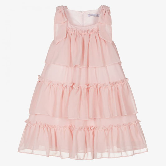 Patachou Girls Pale Pink Chiffon Dress