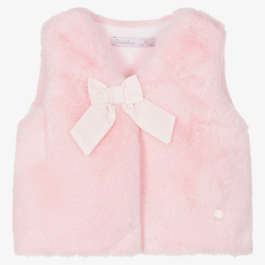 Patachou Baby Girls Faux Fur Gilet