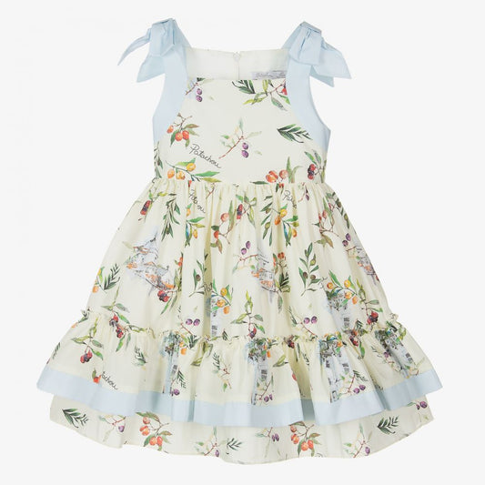 Patachou Girls Yellow Cotton Dress