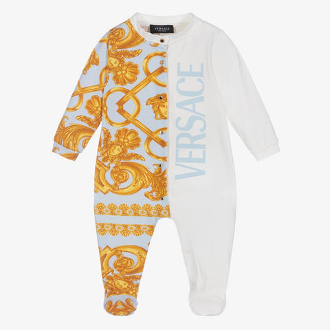 Versace Baby Logo Sleepsuit