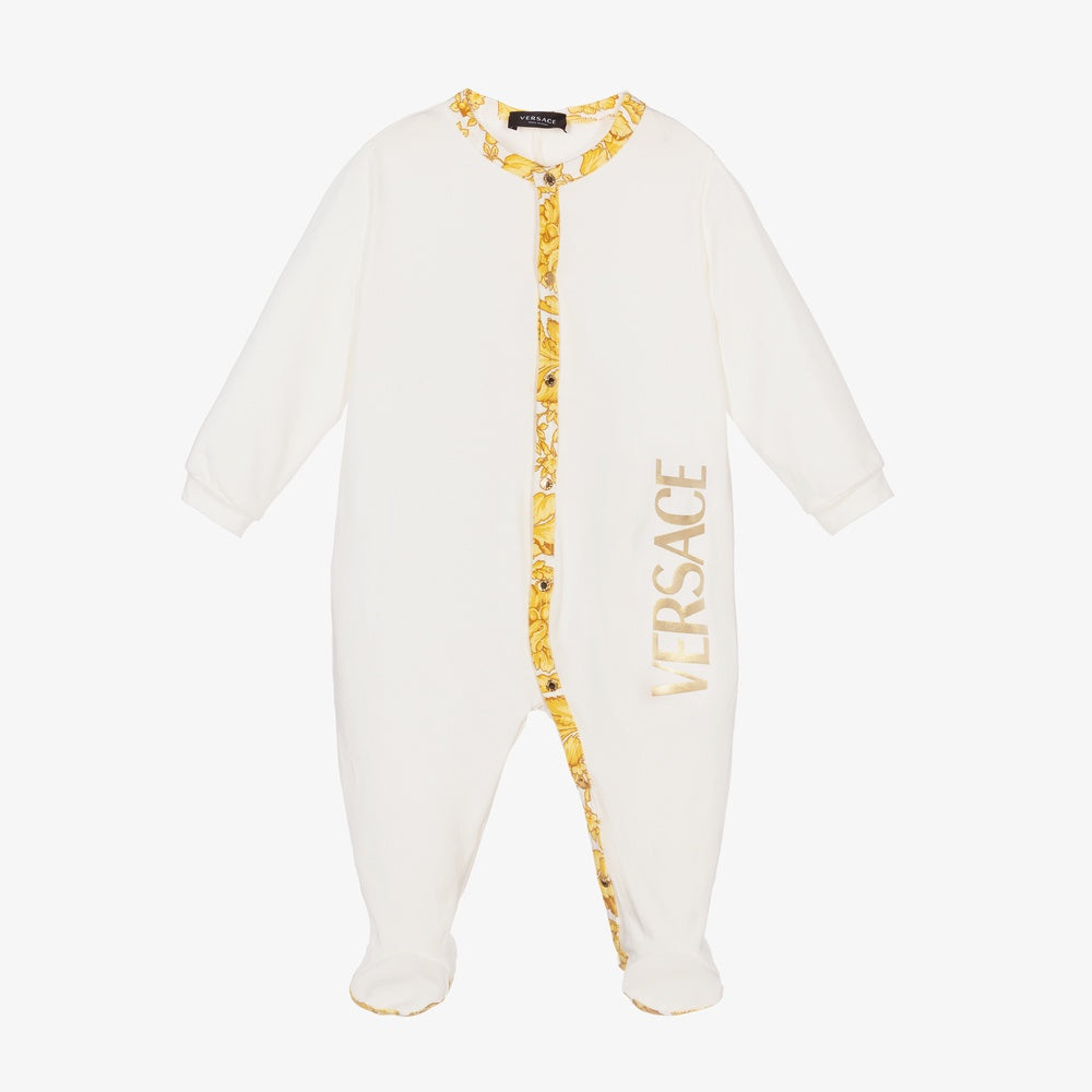 Versace Baby Ivory & Gold Babygrow