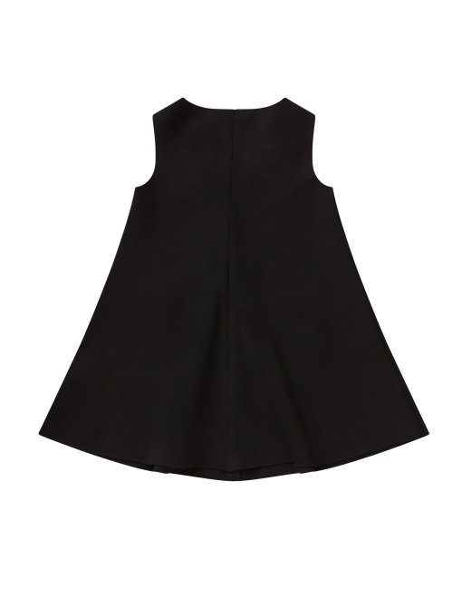 Il Gufo Black Pinafore Dress