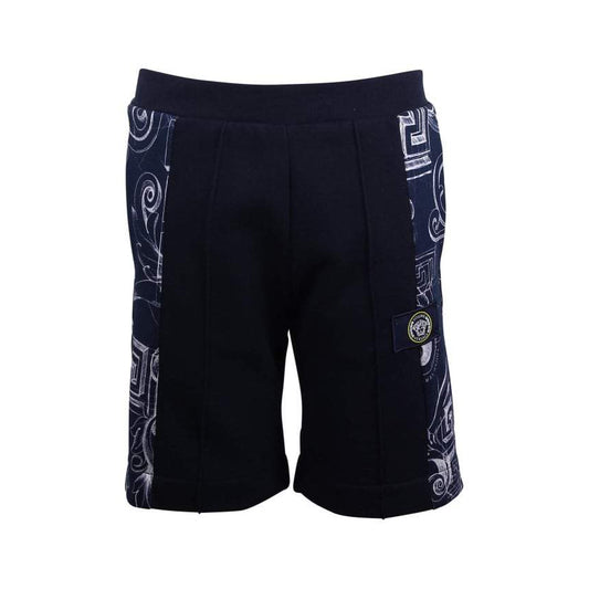 Versace Boys Navy Blue Baroque Shorts